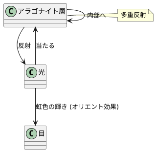 アラゴナイトの役割